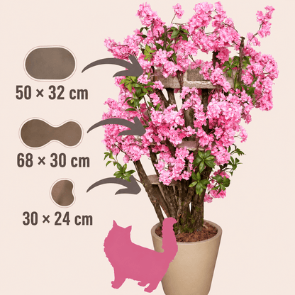Sakura 1.60m Luxury Cat Tree – Japanese Cherry Blossom Cat Furniture